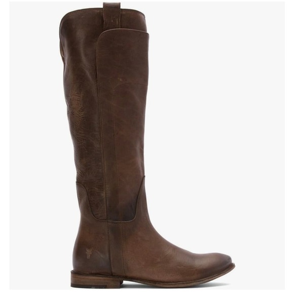 Frye Shoes - Frye Women’s Paige Tall Riding Boots Antiqued Dark Brown Leather - Size 8.5
